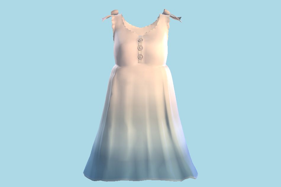 Sleeveless Dress 3d model