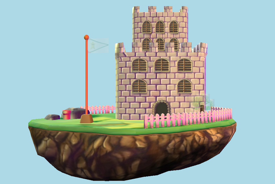 Mario Party 5 Triple Jump Islands 3d model