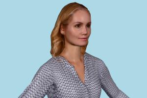 Claudia Woman Casual, female, lady, woman, girl, people, human, character, renderpeople