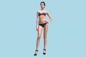  Girl scanned-model, scanned, girl, woman, swimming, bikini, lady, female, , posing, babe, photogrammetry, human, people