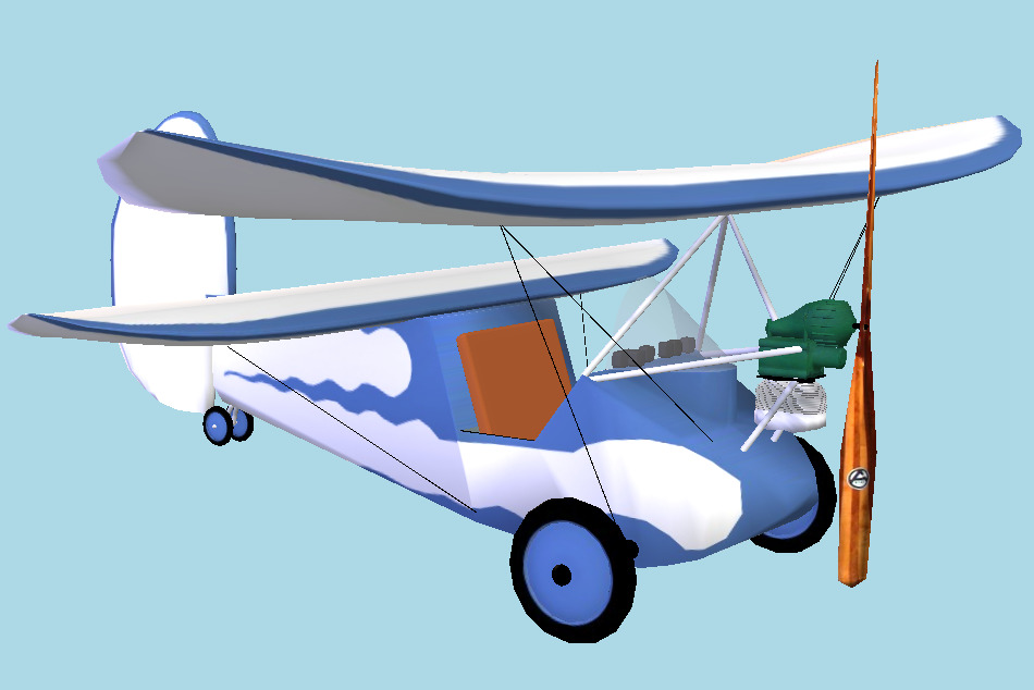 Hm 14 : Pou du Ciel Aircraft 3d model