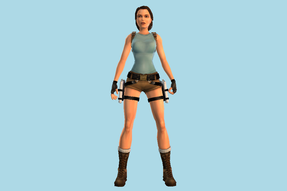 Lara Croft Anniversary 3d model