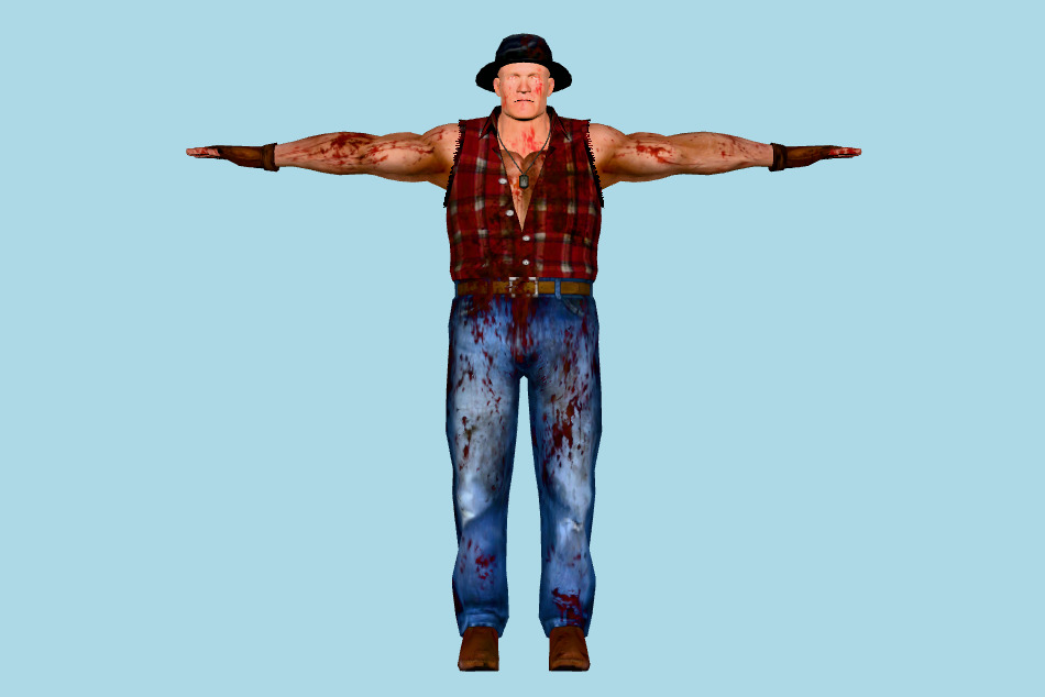 Bloody Cowboy 3d model