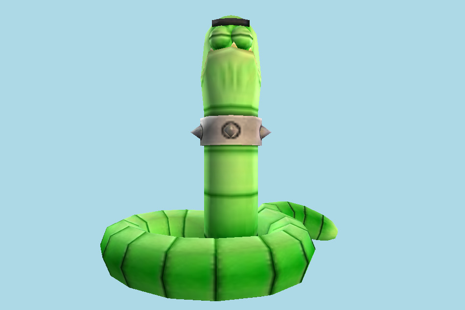 Nicktoons: Globs of Doom Guard Worm 3d model