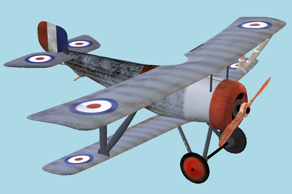 1914 Plane 3d model