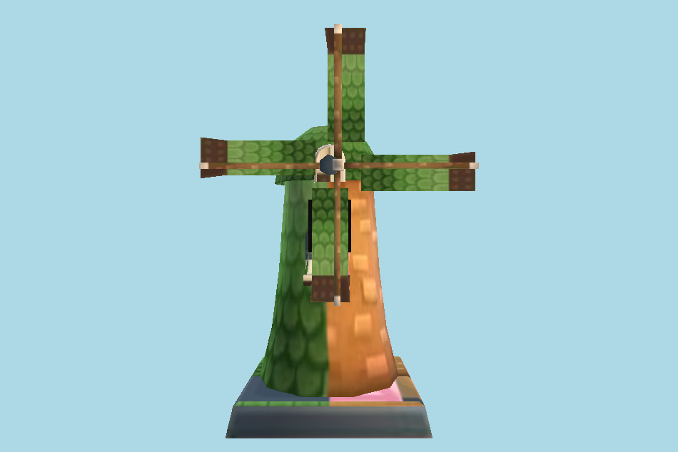 Animal Crossing: New Leaf Windmill 3d model