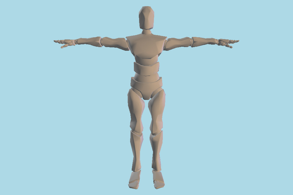 Robot man 3d model