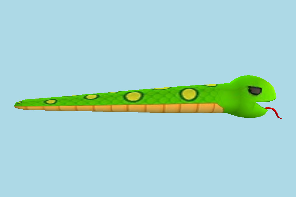 Worm Snake 3d model