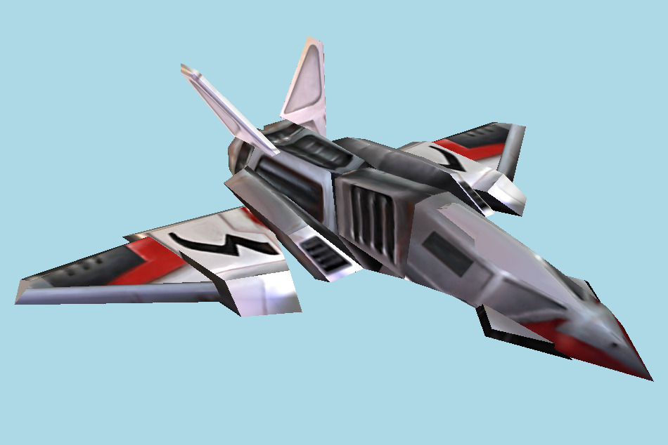 Fighter SF1 Lowpoly 3d model