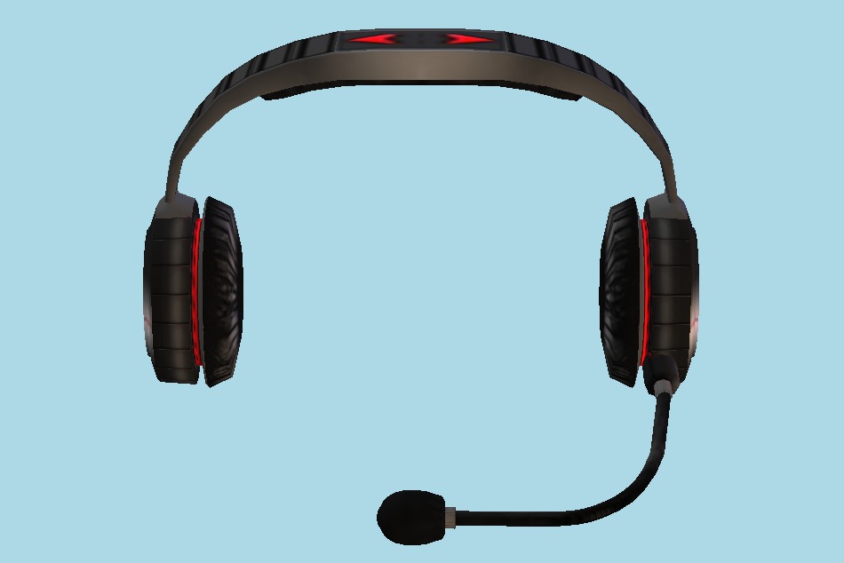 Roblox Deluxe Game Headset 3d model