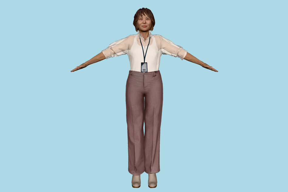 Business Female 3d model