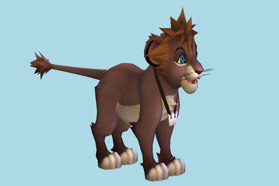 Kingdom Hearts 2 Lion Sora (Pride Lands) 3d model
