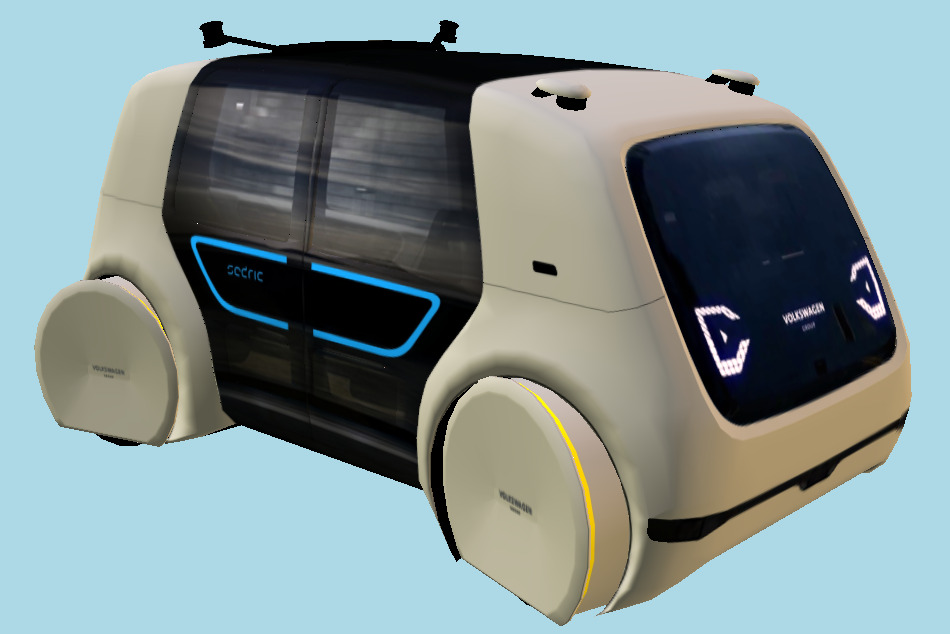 Volkswagen Sedric Driverless Car Concept 3d model