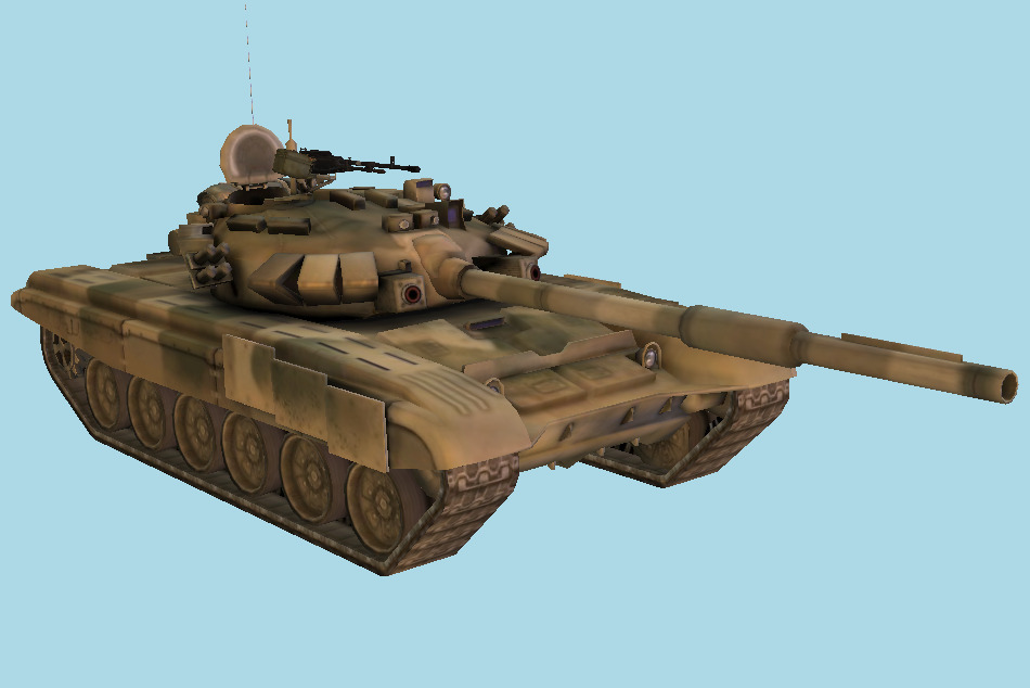 WW2 Battle Tank 3d model