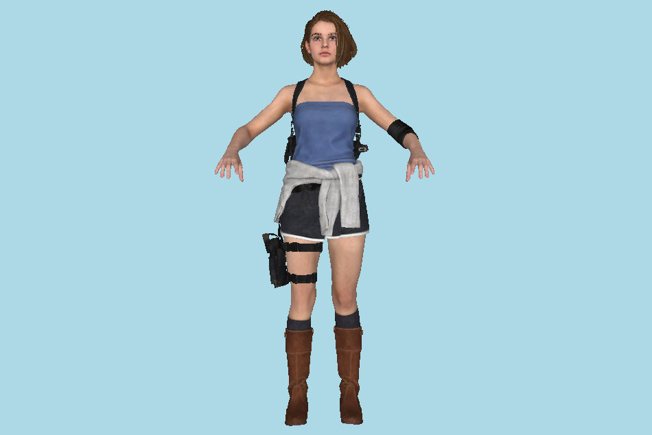 Resident Evil 3 - Jill Valentine Girl 3d model