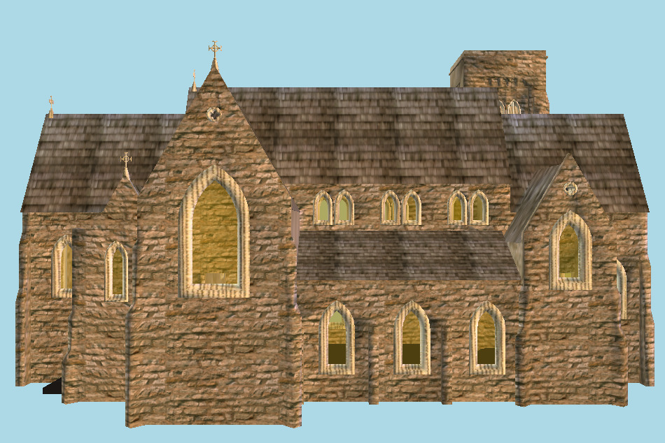 Old Church 3d model