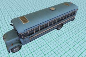 Broken Church Bus 3d model