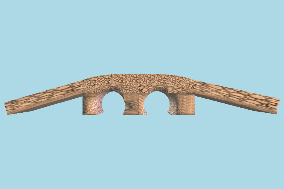 Medieval Bridge 3d model