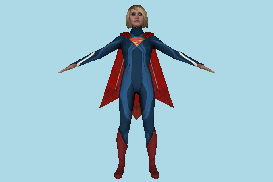Injustice 2 - Supergirl 3d model