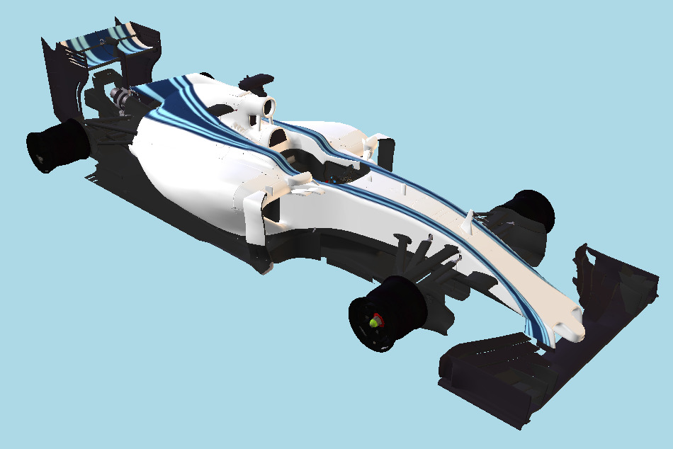 Williams FW37 Mercedes-Benz Formula Car F1 2015 3d model