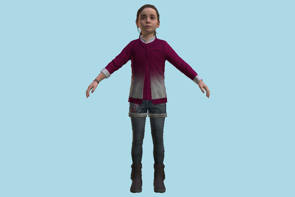 Detroit Become Human - Alice Young Girl 3d model