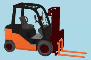 Forklift forklift, fork-lift, fork-truck, construction, truck, vehicle, carriage, wagon