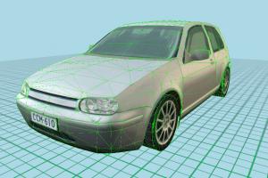 Car Low-poly car, truck, vehicle, transport, carriage, low-poly