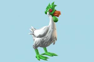Chicken rooster, hen, chicken, bird, air-creature, cartoon