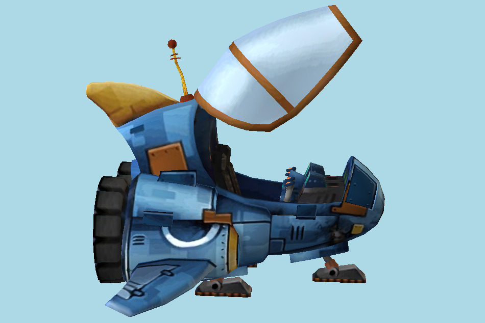 Ratchet & Clank Ratchet`s Ship 3d model
