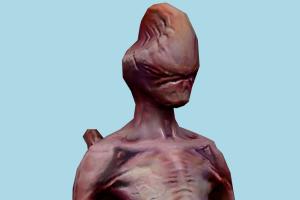 Zombie Silent-Hill, zombie, zombies, horror, human, xna, characters, rigged