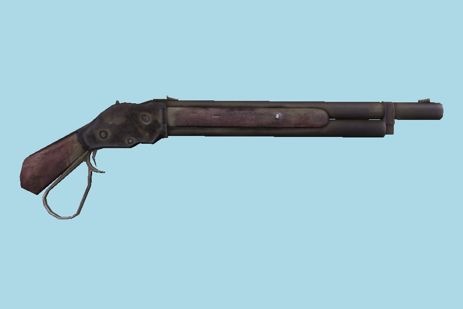 Antique Shotgun 3d model