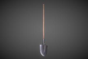WW2 Long Shovel ww2, army, german, wwii, aaa, shovel, game-asset, war