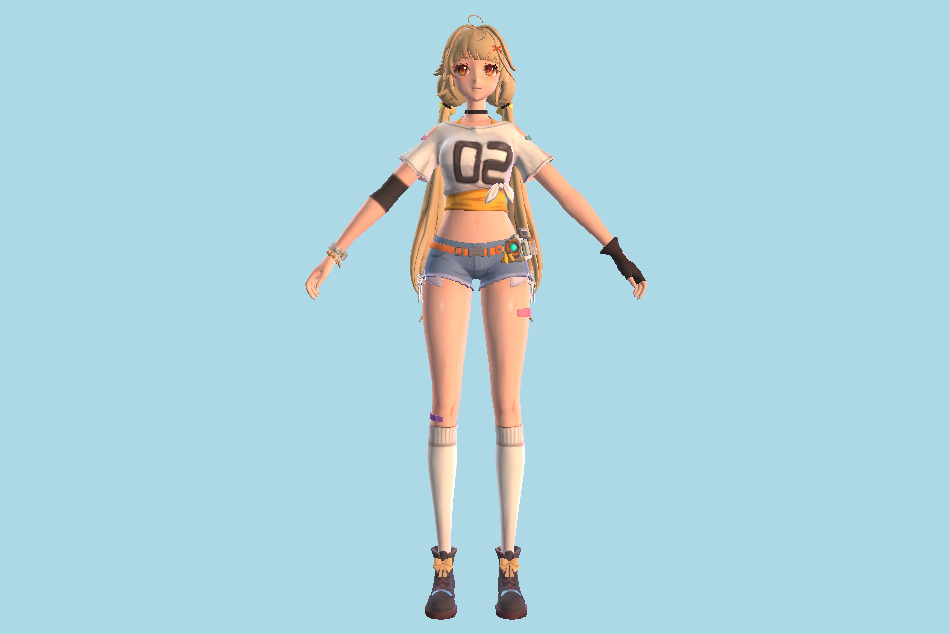 Hotta Tower of Fantasy - Sally Casual 3d model