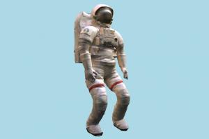 Space Suit scanned-models, astronaut, spaceman, space, man, people, human, character