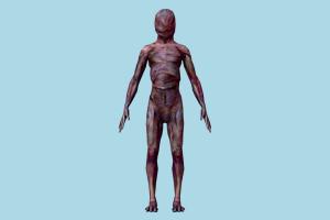 Zombie Silent-Hill, zombie, zombies, horror, human, xna, characters, rigged