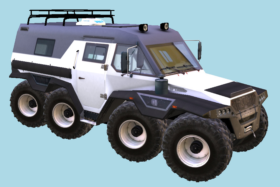 Amphibian Truck Shaman 3d model