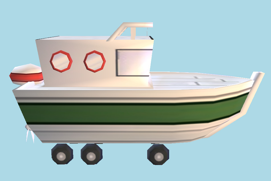 Nicktoons Unite Boat 3d model