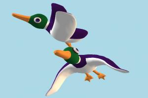 Ducks duck, bird, air-creature, flying, cartoon
