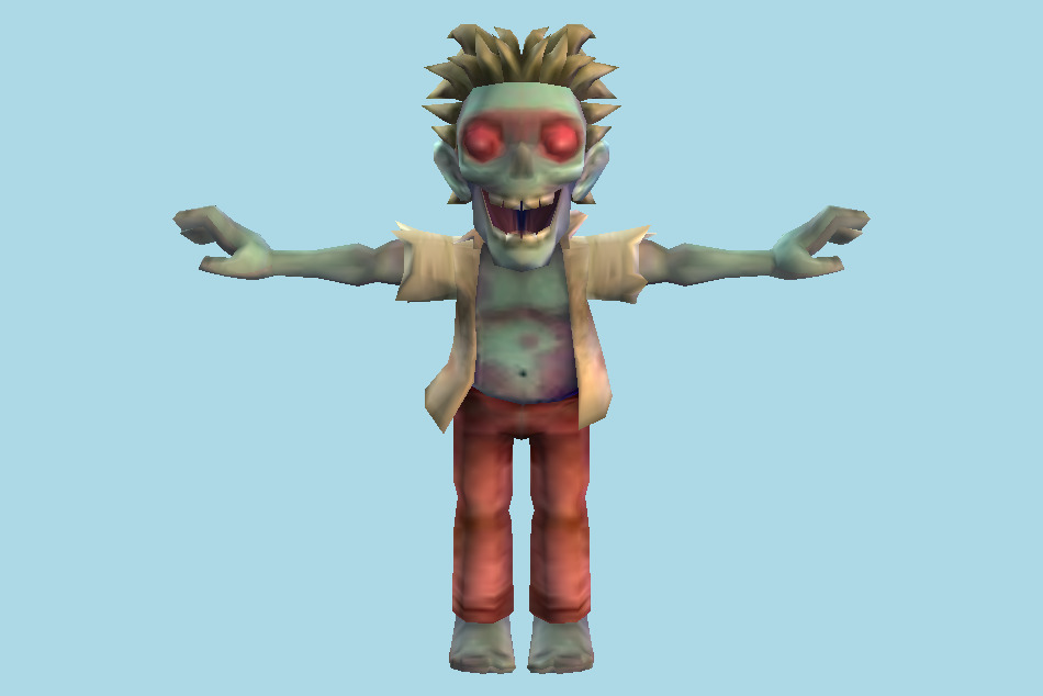 Zombie Panic in Wonderland Zombie 3d model