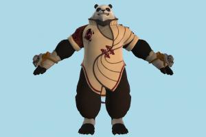 Panda Warrior panda-warrior, panda, animal-character, character, animal, animals, cartoon