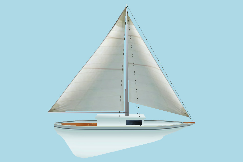Sailboat 3d model