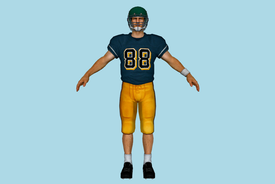 Chuck Greene Football Uniform 3d model