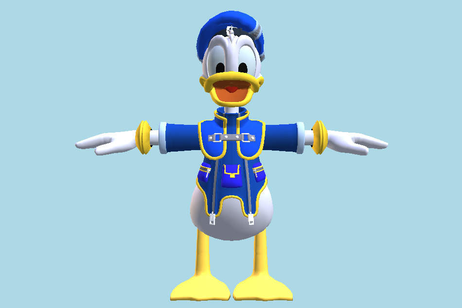 Kingdom Hearts 3 - Donald Duck 3d model