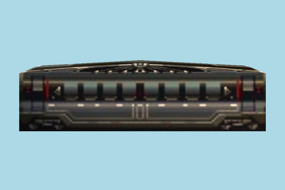 Final Fantasy 8 Train Low-poly 3d model