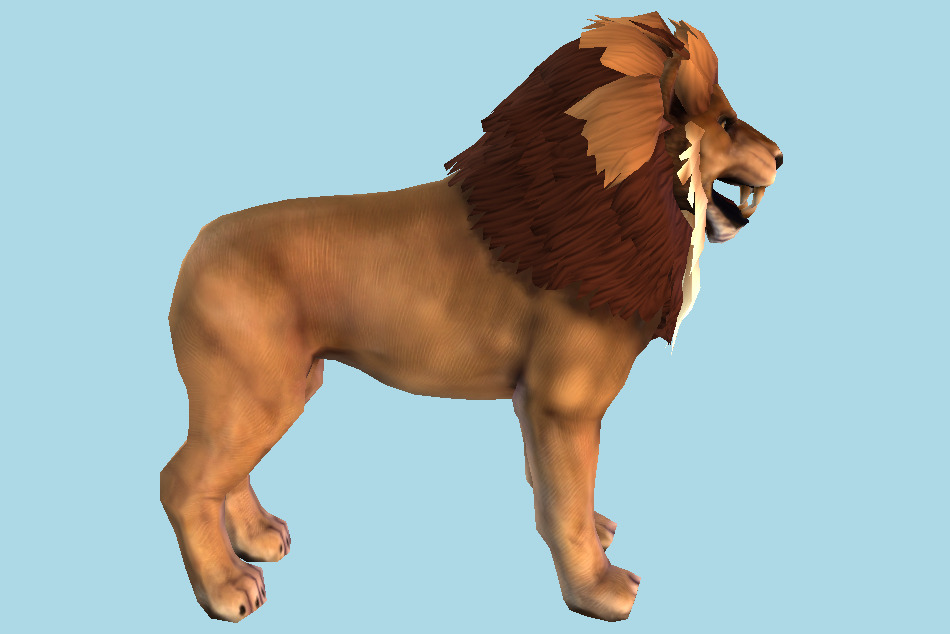 Lion Wild Animal 3d model