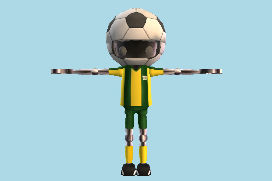 Chibi-Robo! Zip Lash Chibi-Robo Soccer 3d model