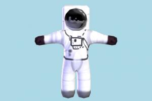 Astronaut astronaut, spaceman, space, character, cartoon, lowpoly