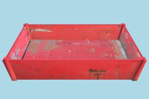 Trailer Flat-Bed trailer-bed, trailer, cage, truck, vehicle