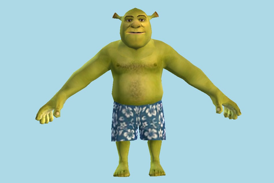 Shrek 3D Model. 