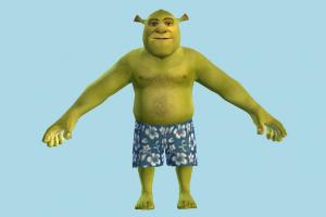 Shrek animal-character, character, cartoon